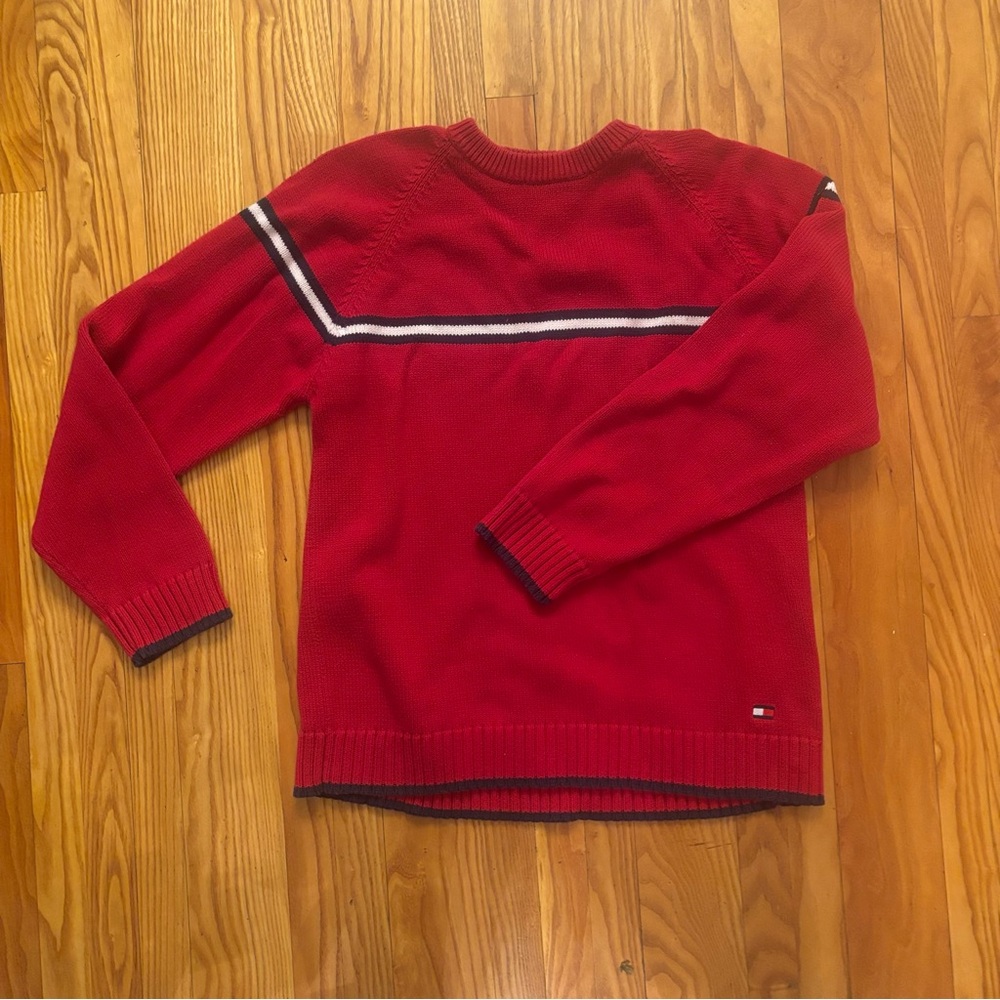 Vintage Tommy Hilfiger Men’s Red Sweater – Size L